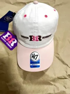 47 サーティワン アイスクリーム メッシュ キャップ ホワイト ピンク