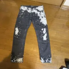 ペイント加工 ブラック スキニーデニムのサムネイル