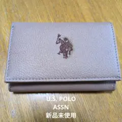 【新品】U.S. POLO ASSN. 三つ折り財布 ベージュのサムネイル