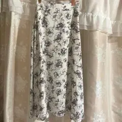 プロポーションボディドレッシング＊美品＊花柄ロングフレアスカートM
