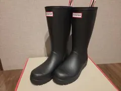 新品HUNTER ORIGINAL PLAY BOOT TALL 黒24cm