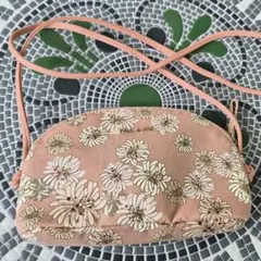 ポール&ジョー　花柄ショルダーバッグ ピンク