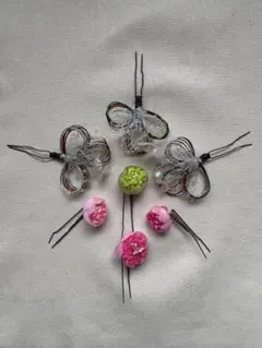 花の髪飾りセット
