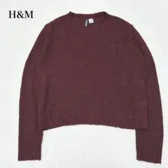 H&M ニットセーター クルーネック ドロップショルダー カジュアル 洗えるのサムネイル