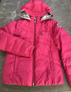 Callaway フード付きピンクダウンジャケット