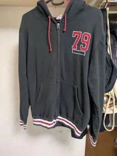 Champion ブラック ジップアップパーカー Y2K レア✨️