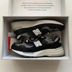 未使用 U992BK 27cm ニューバランス　NewBalance 992 New Balance NEW BALANCE U992BK MADE IN U.S.A BLACK u992bk