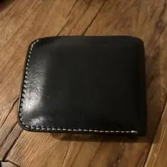 Leather Base（レザーベース）　ショートウォレット　黒財布　栃木レザー