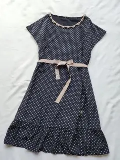 ギャラリービスコンティ　リボン　ドット　ワンピース