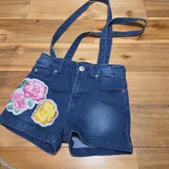 シスタージェニィ　ショートパンツ　花　デニム　140