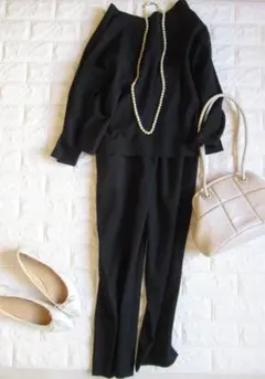 ユナイテッドアローズgreen label relaxing 2点セットアップ黒