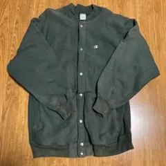 90s チャンピオン リバースウィーブ スナップカーディガン グリーンXL