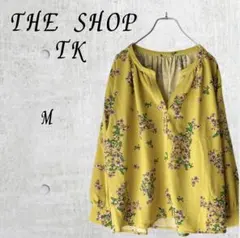 【THE SHOP TK】 花柄 イエロー ブラウス ゆったり Mのサムネイル