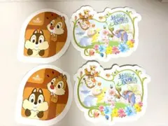 上海ディズニー限定 チップとデール ステッカー プーさん ファンタジースプリング
