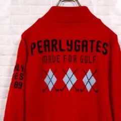 パーリーゲイツ バックロゴ ニット ジャケット ブルゾン ゴルフ ウェア