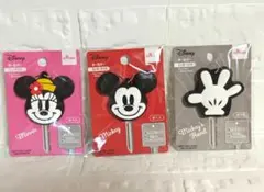 ディズニー　ミッキー＆ミニー＆ミッキーハンド3点セット　キーカバー