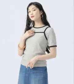 BEAMS HEART ビームスハート ボーダーTシャツ キャミソール セット