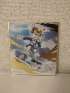 名探偵コナン　色紙アート　江戸川コナン　箔押し　 レア