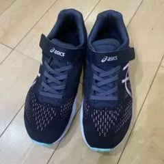 asics レーザービーム ブラック/ピンク 23cm