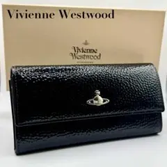 大幅値下げ 未使用 Vivienne Westwood 長財布 エナメル 黒 Vivienne Westwood ヴィヴィアンウエストウッド 長財布 アングロ