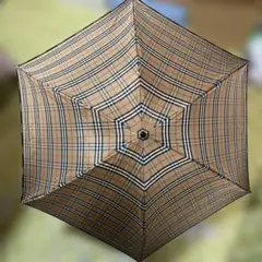 新品未使用 BURBERRY ノバチェック柄 折りたたみ傘 ベージュ