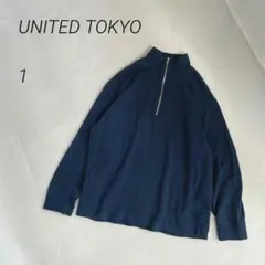 UNITEDTOKYO　ハーフジップスウェットトレーナー　コットン　長袖　日本製のサムネイル