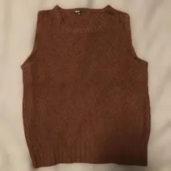 hlam ラム　ピュアカシミア100%ニットベストボルドーMサイズイタリア製