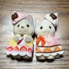 シルバニアファミリー ラテネコの小さい赤ちゃん、ハスキーの小さい赤ちゃん