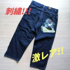極美品 90s B-BOX GEAR 刺繍 バギー W38 極太 B系 Y2Kのサムネイル