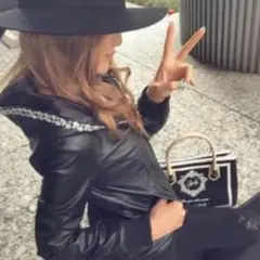 フードビジューレザージャケット Mのサムネイル