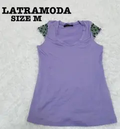 LALTRAMODAラルトラモーダ ビジュー シルク混 カットソー M[823]のサムネイル