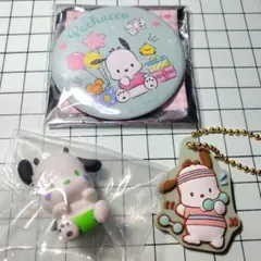 ポチャッコ３点セット　セブン限定缶バッジ&