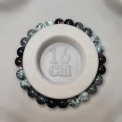 ガラスビーズブレスレット 16cm