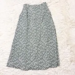 フリークスストア小花柄ロングスカート　グリーンのサムネイル