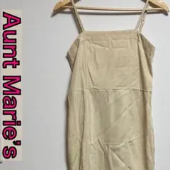 Aunt Marie’s キャミワンピース ロング丈 アイボリー フレア