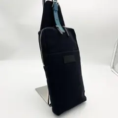 ポールスミス カラードチップ ボディバッグ ショルダー 肩掛け キャンバス 紺