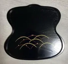 未使用品、未使用品、京漆匠 象彦の「霞露草瓢　蒔絵盆」 茶道具、敷䑓、紙箱ありのサムネイル