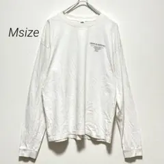 FRANKLIN MARSHALL 両面プリント 長袖 Tシャツ ロンT 白