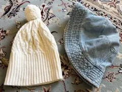 美品！女児帽子　２枚セット　無印良品&GAP