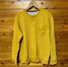SIMPLE LIFE シンプルライフ　メンズトレーナー　マスタード　L
