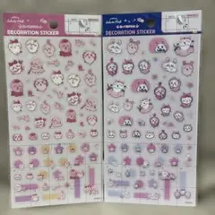 デコレーションシール　ちいかわ　ハチワレ　うさぎ　くりまんじゅう　さくら