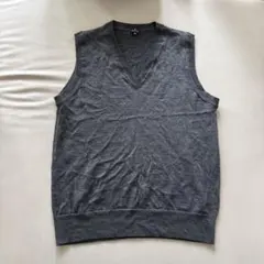 Paul Smith ダークグレー Vネック ベスト XL