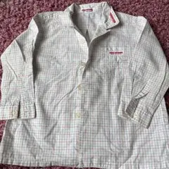 ミキハウス チェック柄シャツ　ブラウス　90 MIKI HOUSU 長袖シャツ