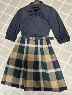 美品✨ ブルーレーベル クレストブリッジ ボウタイ シアー ブラウス