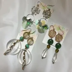 ハンドメイド ピアス セット5