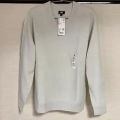 ⭐︎ユニクロ未使用品⭐︎ワッフルVネックセーターM（メンズ）訳あり