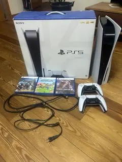 即買い⭕️ SONY PS5 本体 コントローラー2個 ゲーム3本付き