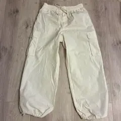GU レディース　カーゴパンツ　ホワイト　XLサイズ