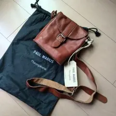 *新品未使用*PAUL MARIUS ブラウンバケツ型ショルダーバッグ