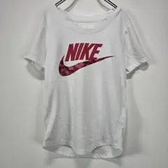 NIKE【ナイキ】半袖　Tシャツ　デカロゴ　スウッシュ　カモフラ　140